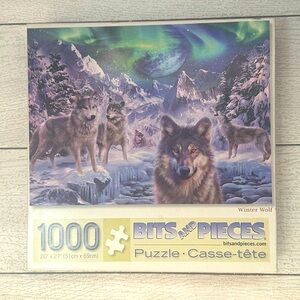 Bits And Pieces Winter Wolf 1000 Piece Puzzle